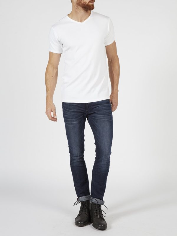 T-shirt v-neck petrol