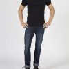 T-shirt v-neck petrol