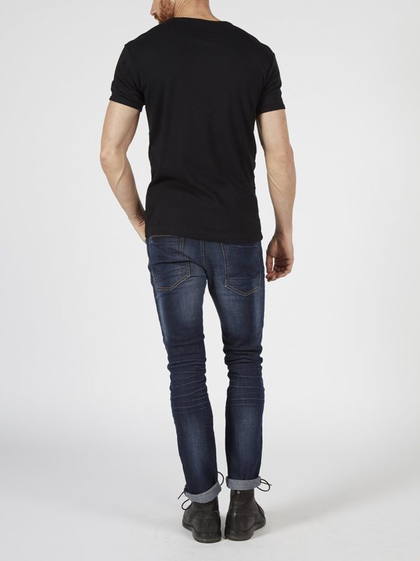 T-shirt v-neck petrol