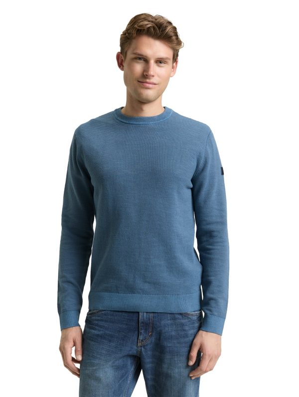 minimal-structure-crew-neck-pu-Tom-Tailor-251022130004.jpg Tom-Tailor Trui