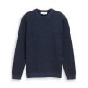 minimal structure crew neck pu
