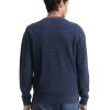 minimal structure crew neck pu