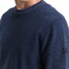 minimal structure crew neck pu