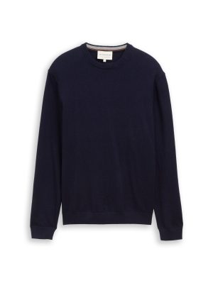 cotton-cashmere-crew-neck-knit-Tom-Tailor-261001121510.jpg Tom-Tailor Trui